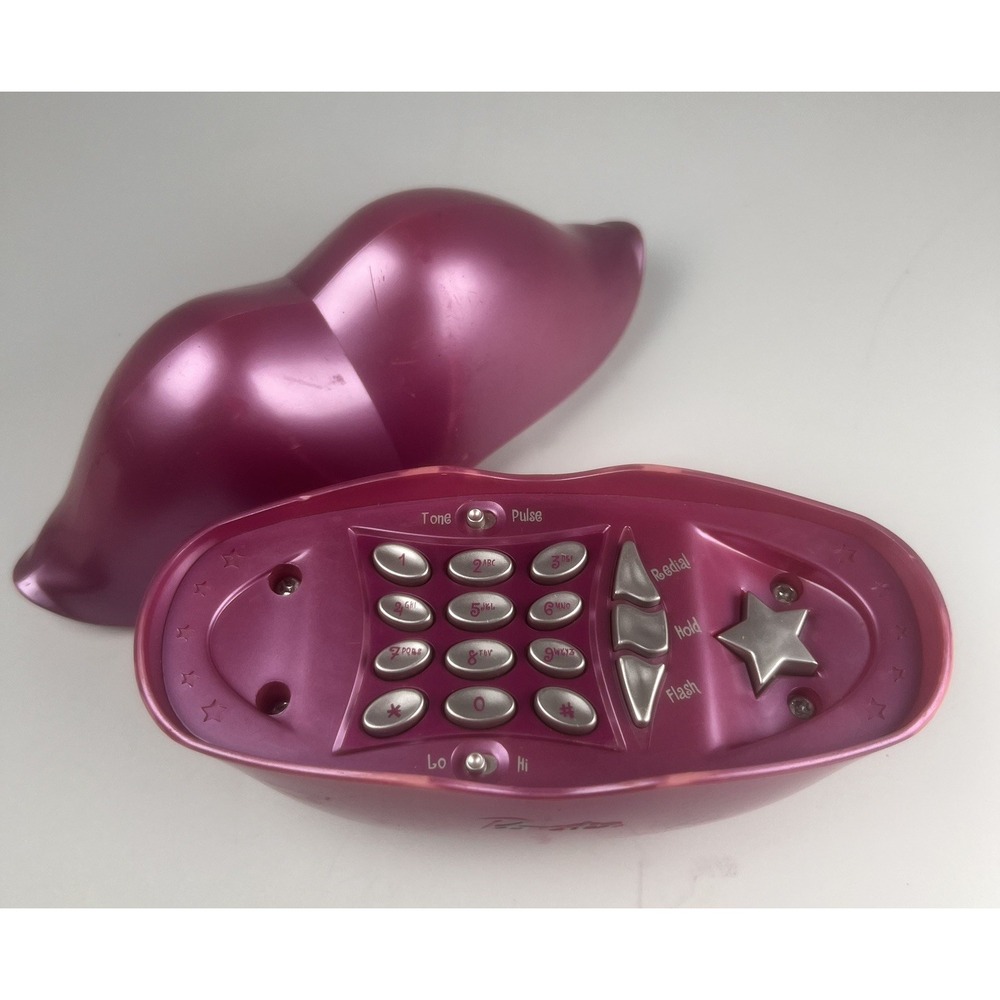 VTG Y2K Bratz 2003 Pink Lips Telephone MGA Entertainment Untested/ No Cords